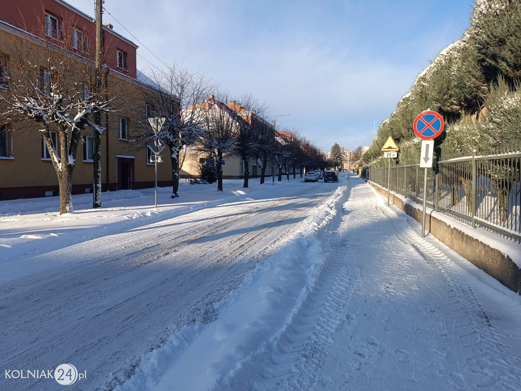 Kolno po opadach śniegu