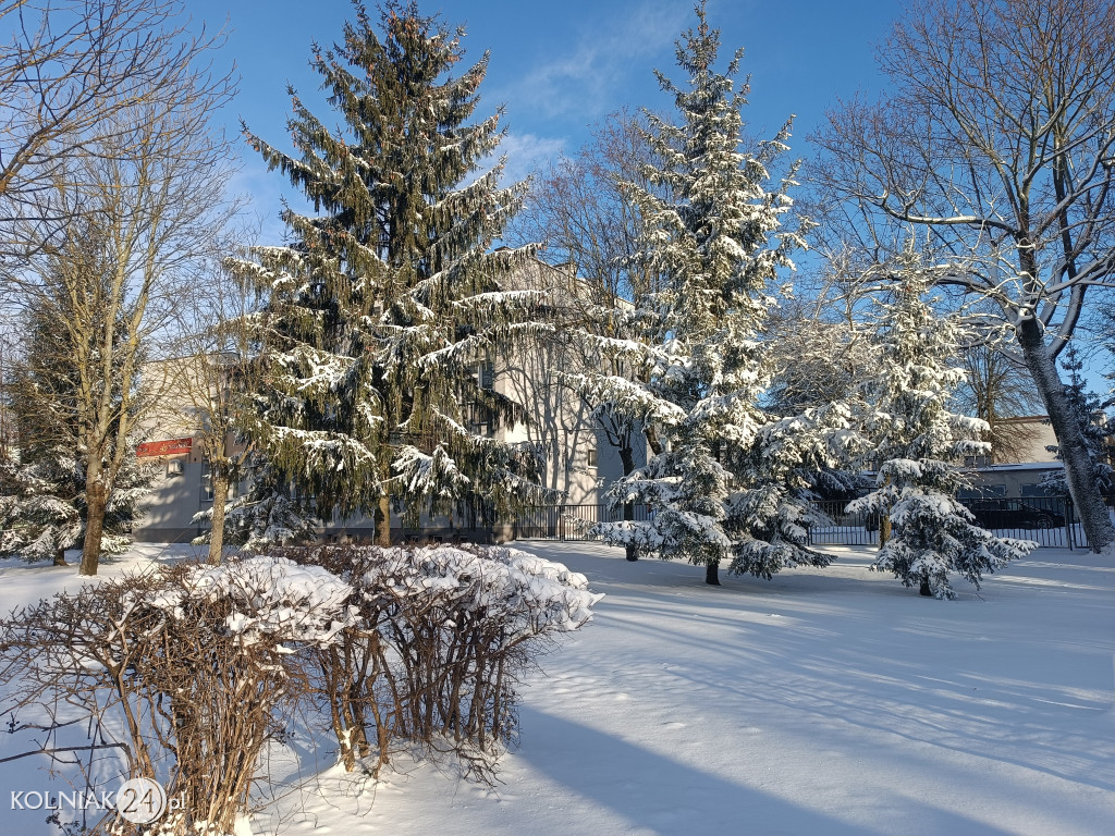 Kolno po opadach śniegu