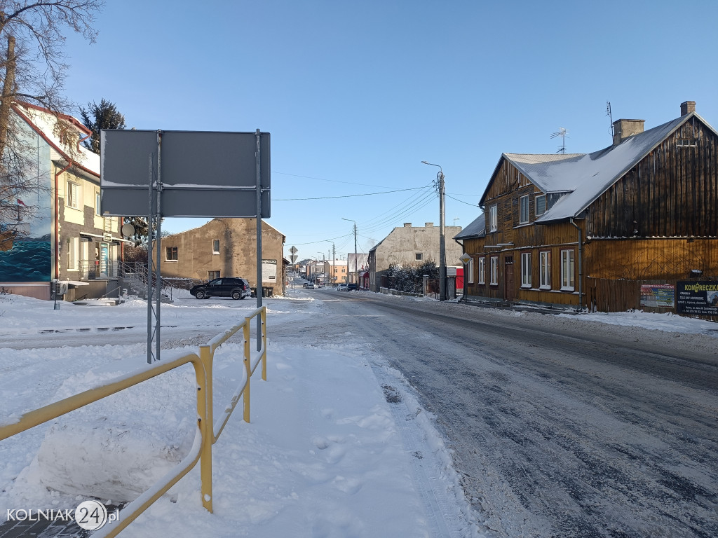 Kolno po opadach śniegu