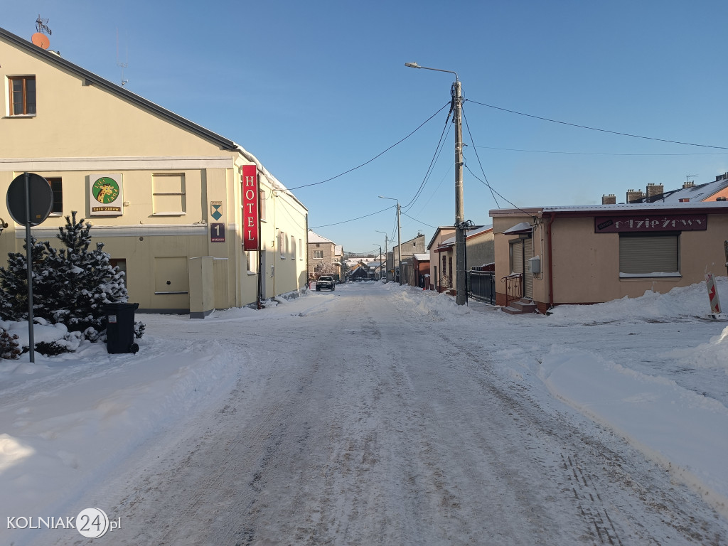 Kolno po opadach śniegu