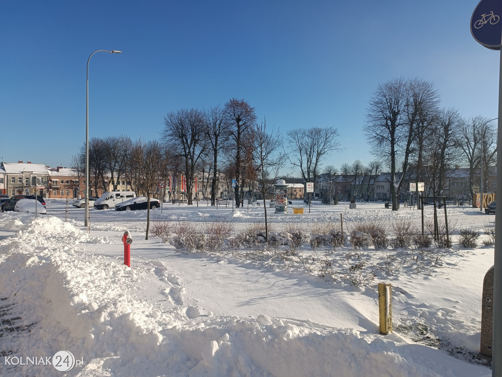 Kolno po opadach śniegu