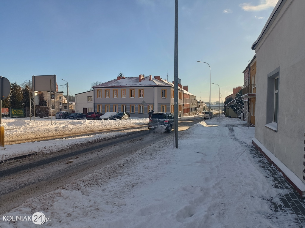 Kolno po opadach śniegu