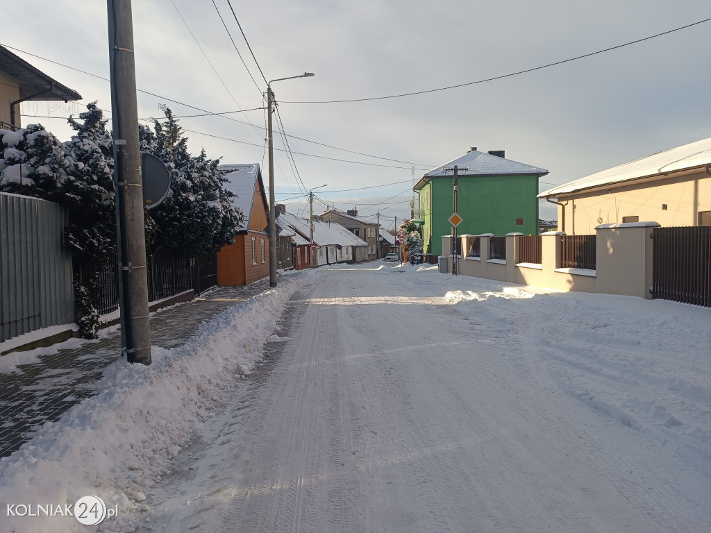 Kolno po opadach śniegu