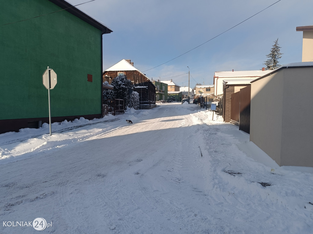 Kolno po opadach śniegu