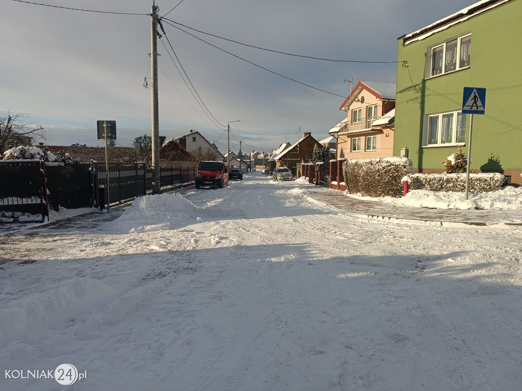 Kolno po opadach śniegu