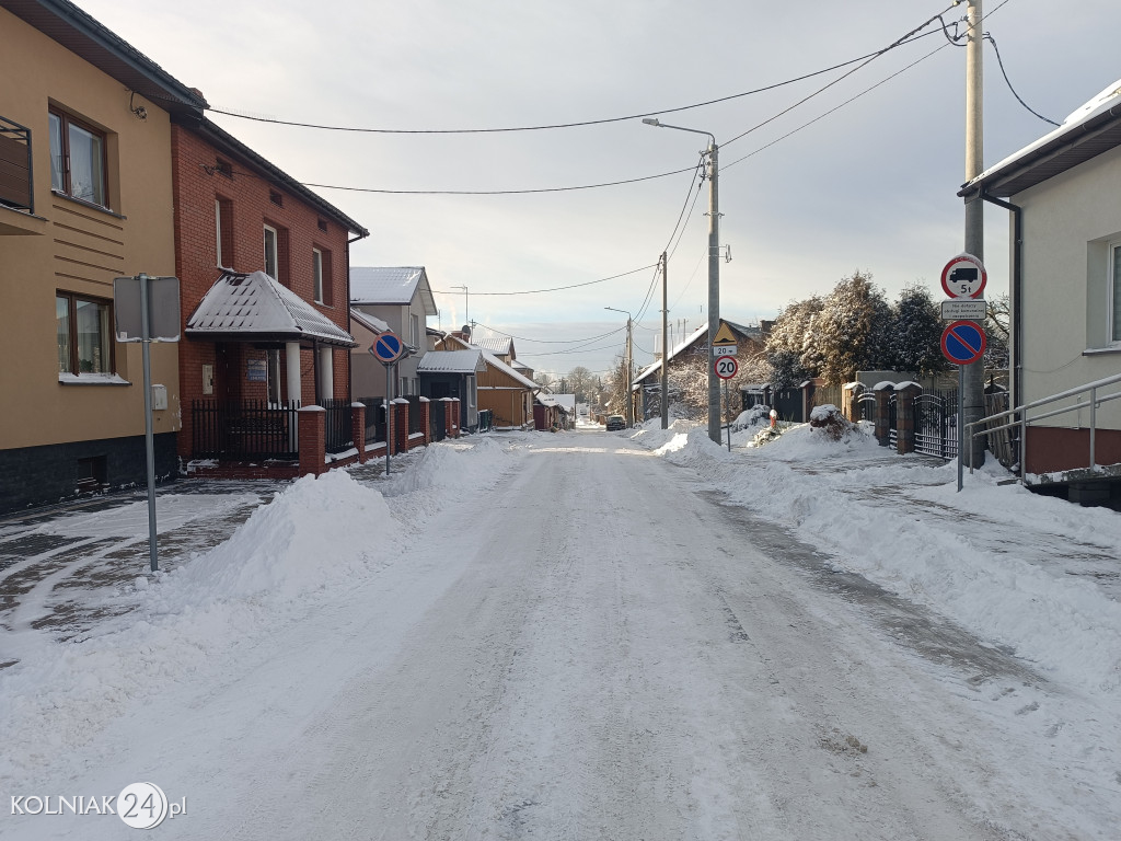 Kolno po opadach śniegu