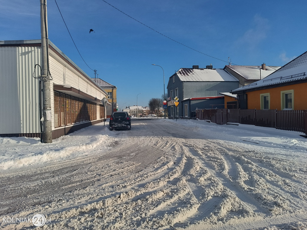 Kolno po opadach śniegu