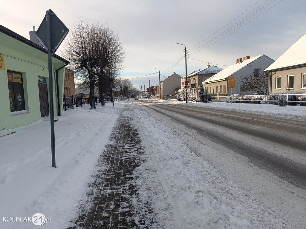 Kolno po opadach śniegu