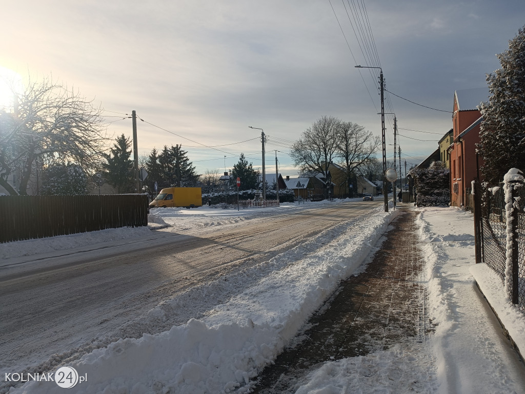Kolno po opadach śniegu
