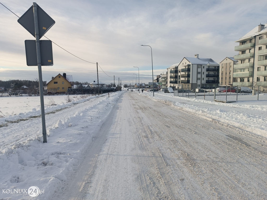 Kolno po opadach śniegu