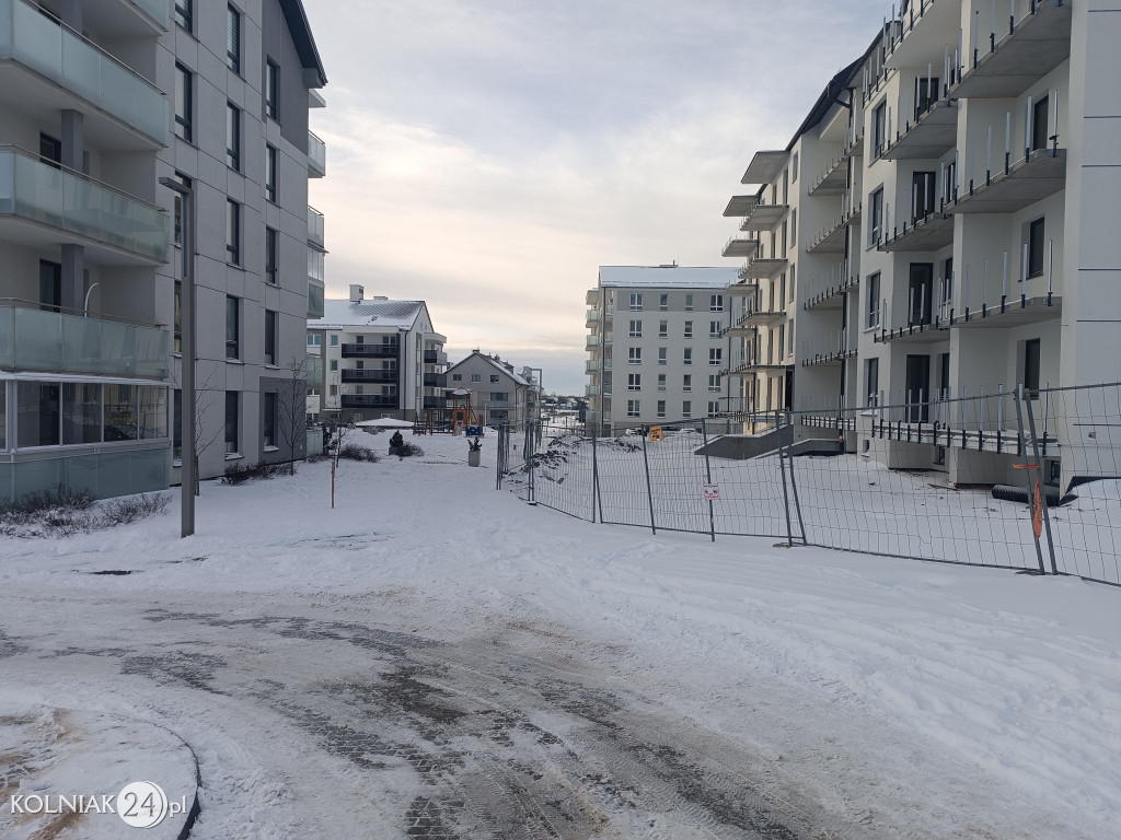 Kolno po opadach śniegu