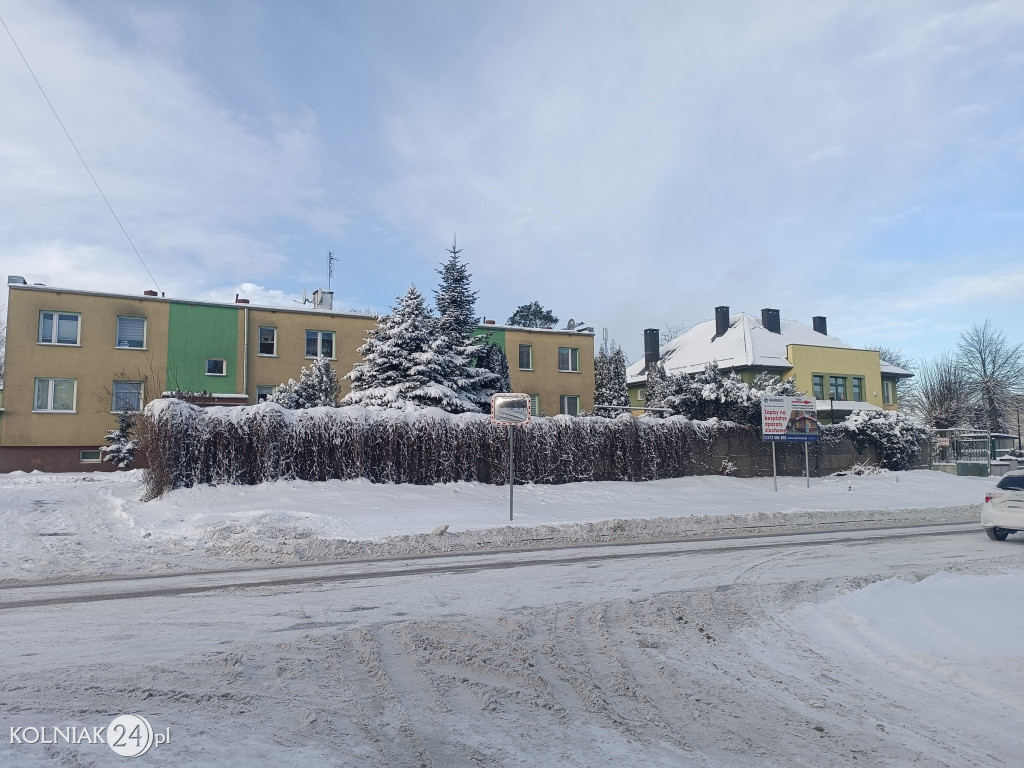 Kolno po opadach śniegu