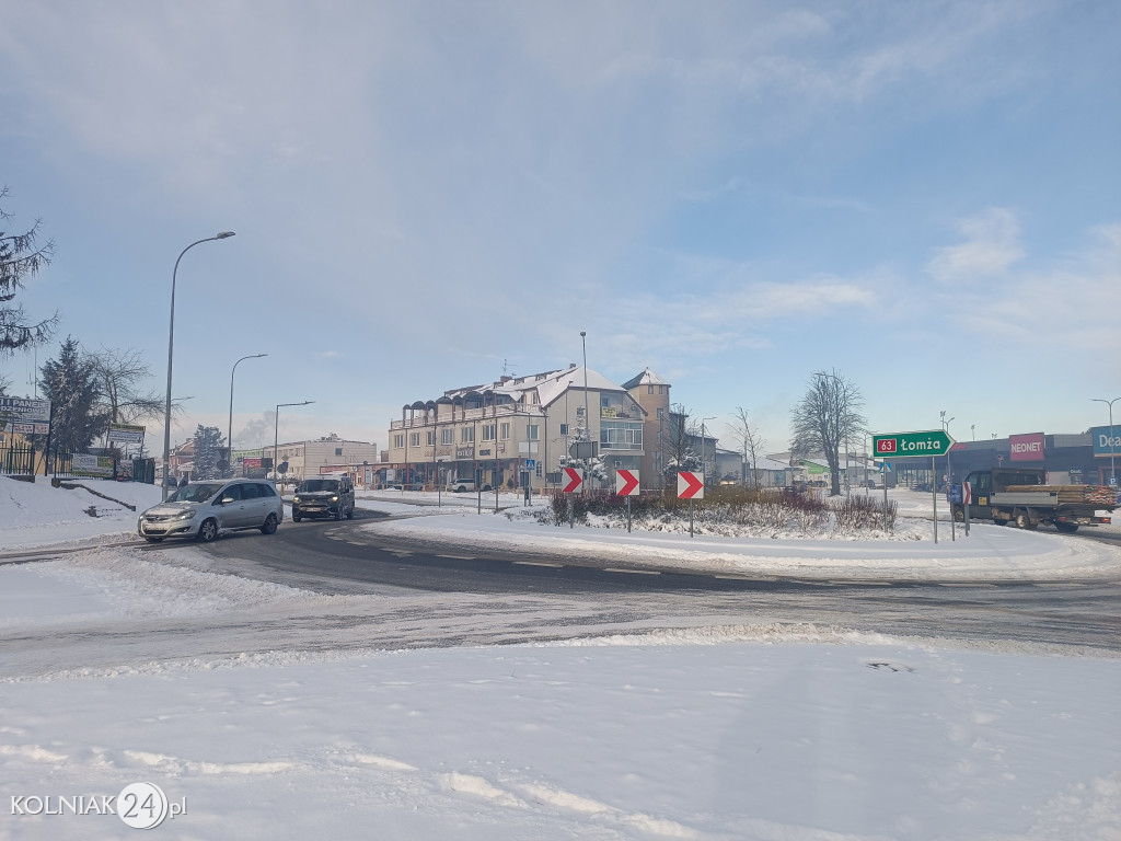 Kolno po opadach śniegu