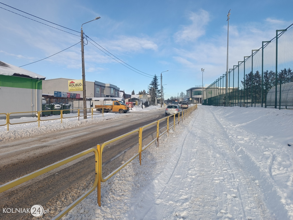 Kolno po opadach śniegu