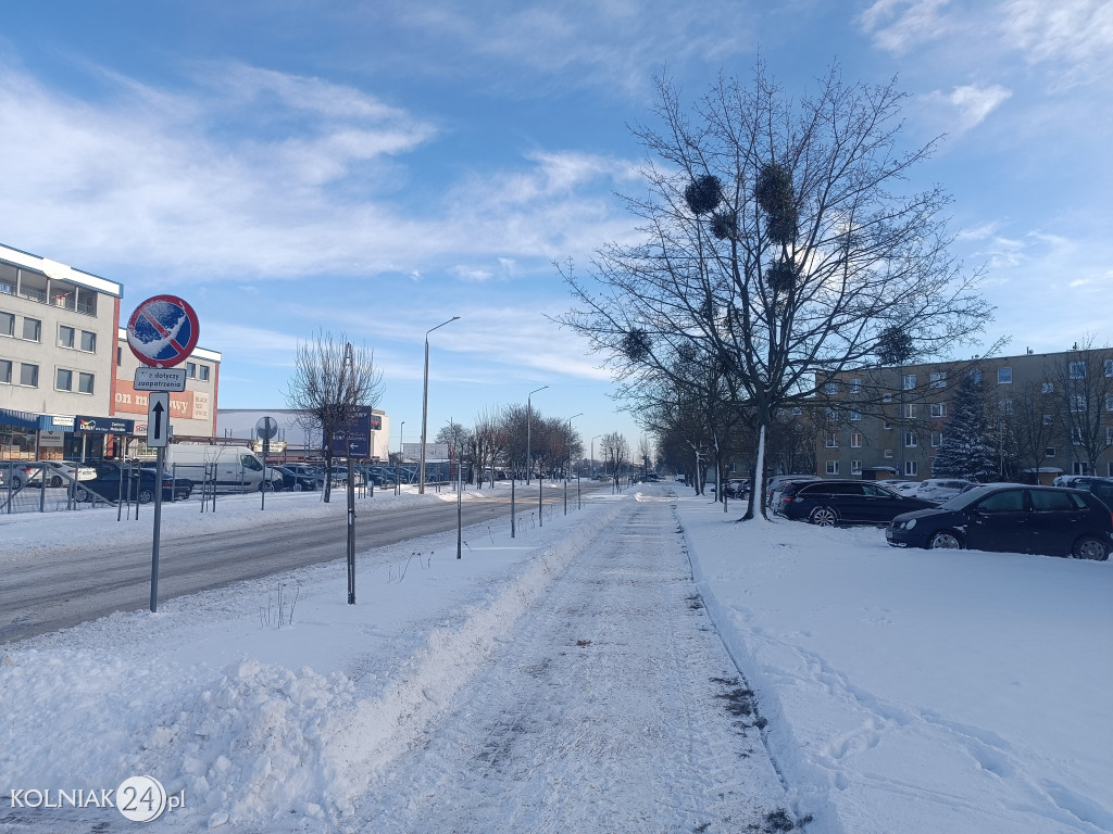 Kolno po opadach śniegu