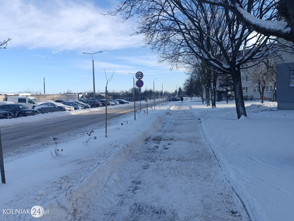 Kolno po opadach śniegu