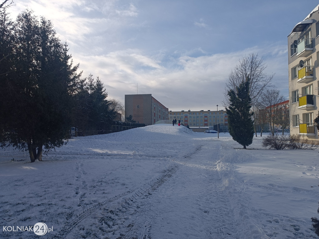 Kolno po opadach śniegu