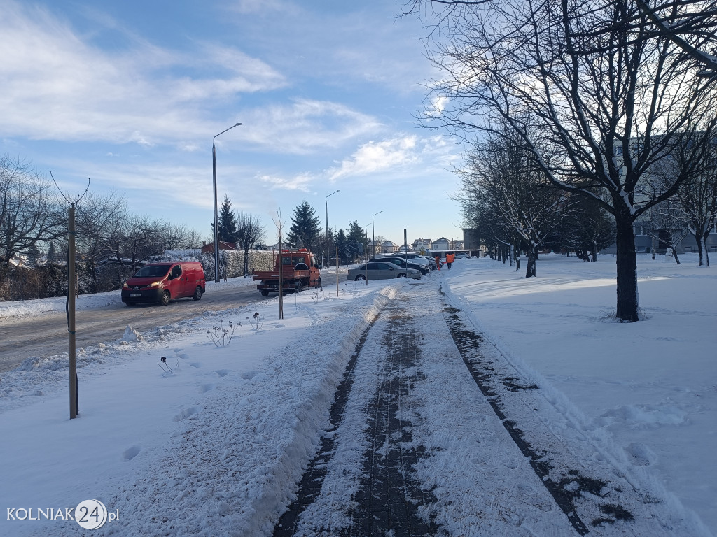 Kolno po opadach śniegu