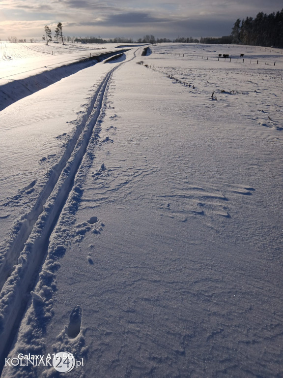 Kolno po opadach śniegu