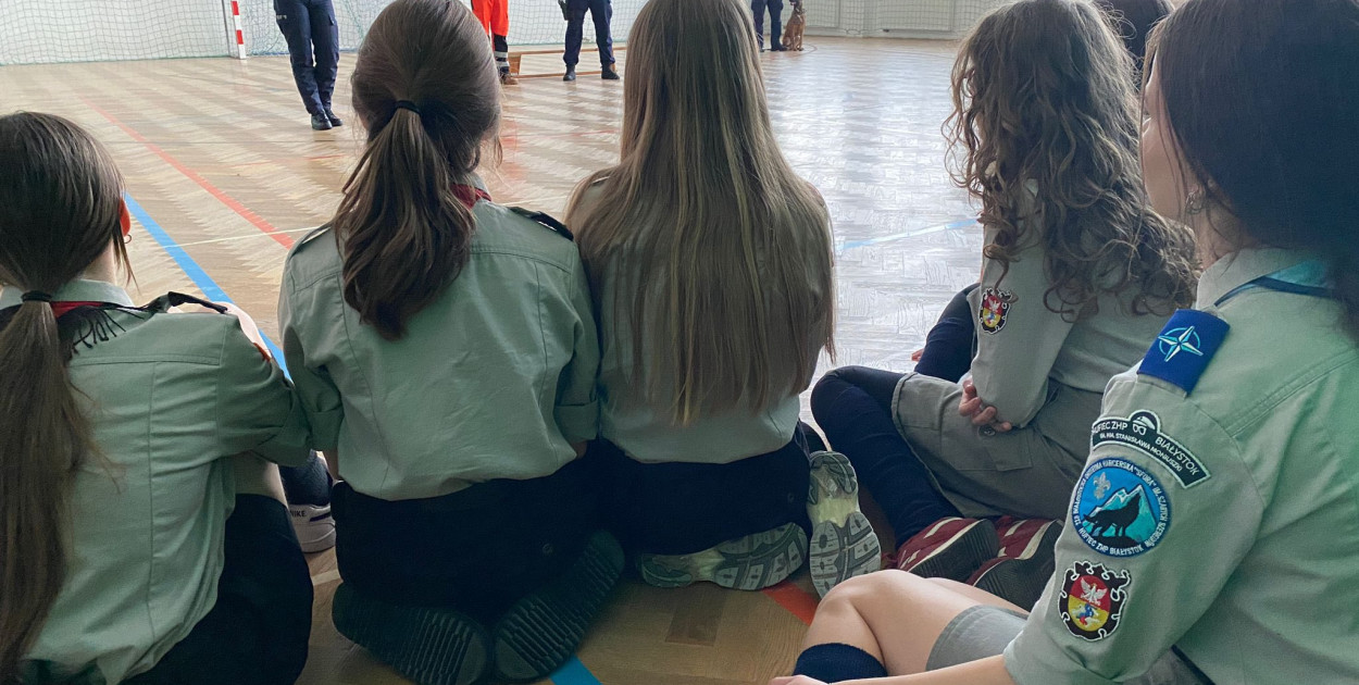 Podczas kolonii zimowych harcerzy w Turośli