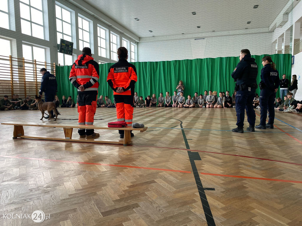 Podczas kolonii zimowych harcerzy w Turośli