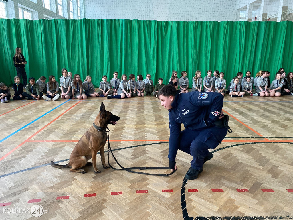 Podczas kolonii zimowych harcerzy w Turośli