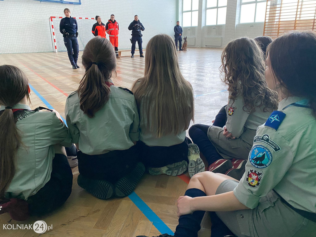 Podczas kolonii zimowych harcerzy w Turośli