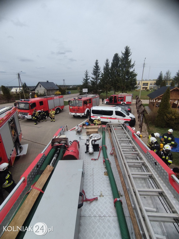 Wiosenne ćwiczenia jednostek OSP w Czerwonem