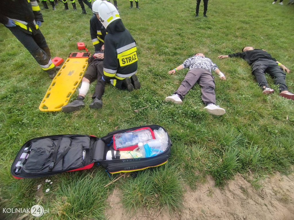 Wiosenne ćwiczenia jednostek OSP w Czerwonem