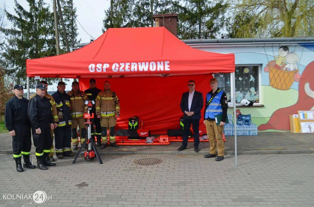 Wiosenne ćwiczenia jednostek OSP w Czerwonem