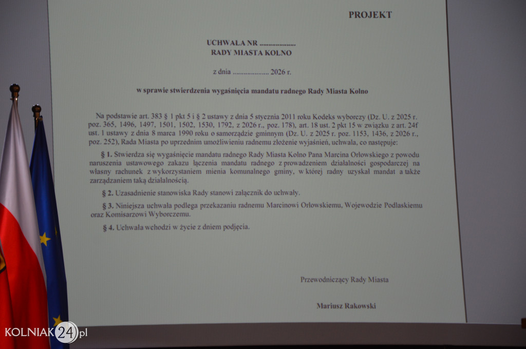XIX zwyczajna sesja Rady Miasta Kolno