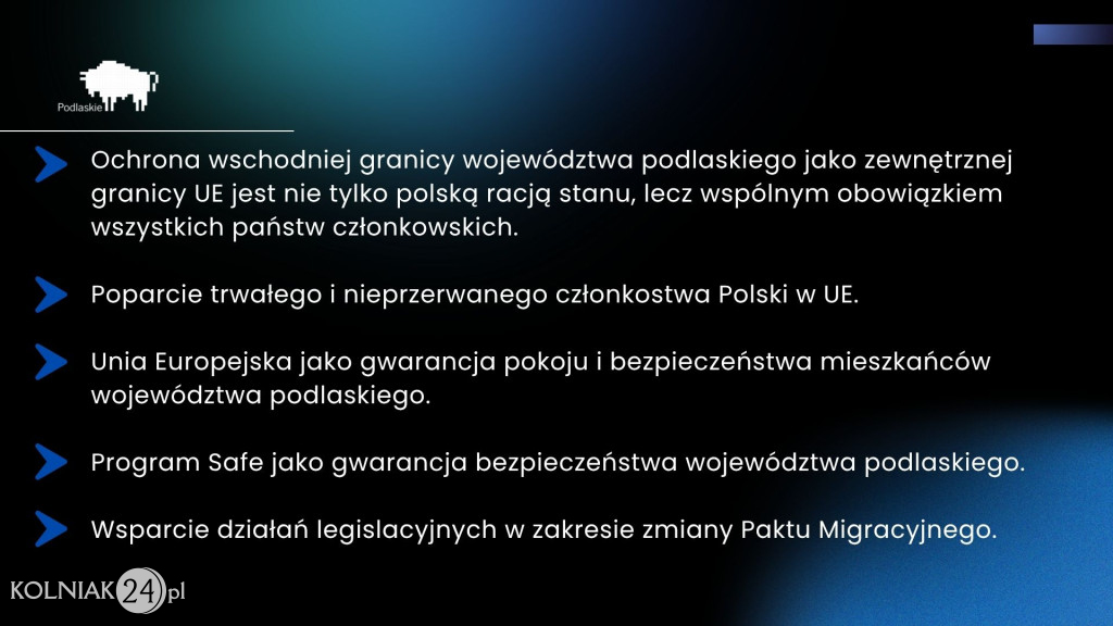 Marszałek przedstawił tezy stanowiska