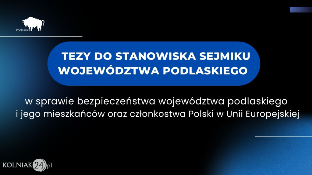 Marszałek przedstawił tezy stanowiska