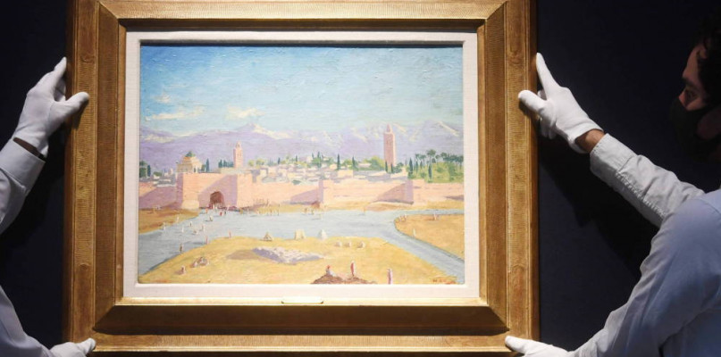 Angelina Jolie sprzedała obraz namalowany przez Winstona Churchilla za 11,5 mln do