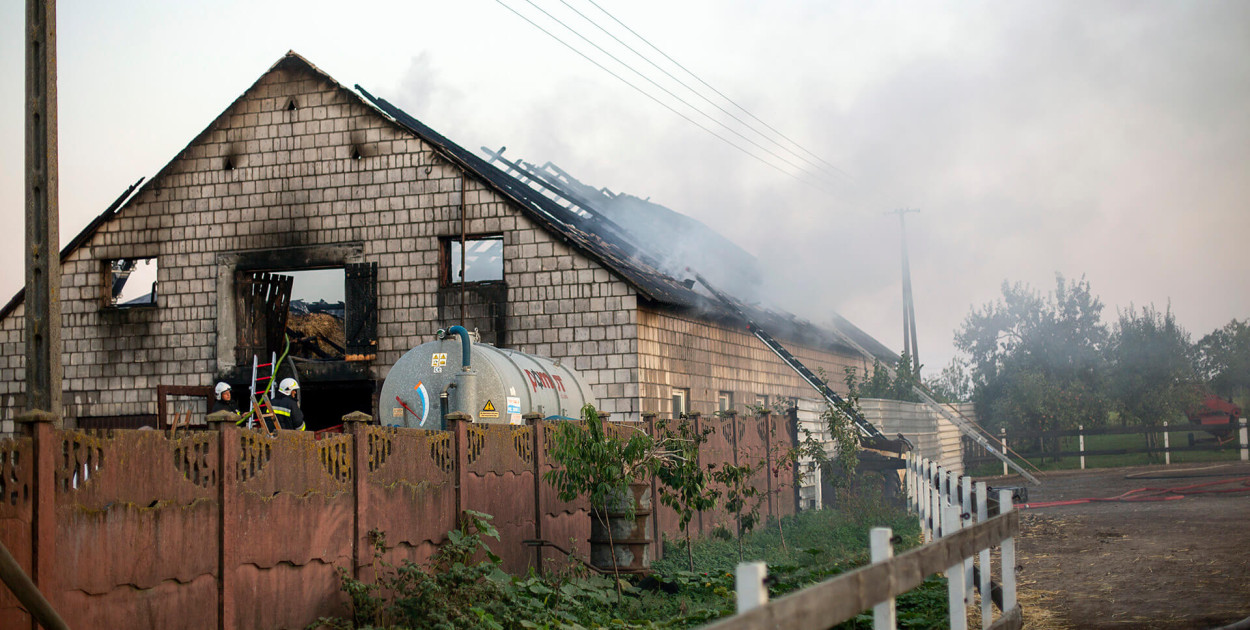 Pożar w Gromadzynie Wykno