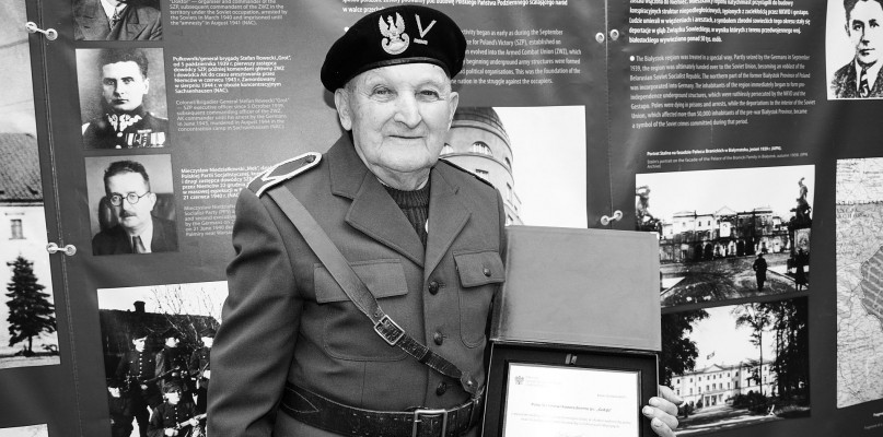 Kownacki był jednym z ostatnich żyjących jeszcze Żołnierzy Wyklętych patroli bojowych Narodowego Zjednoczenia Wojskowego (fot. archiwum UM Kolno)