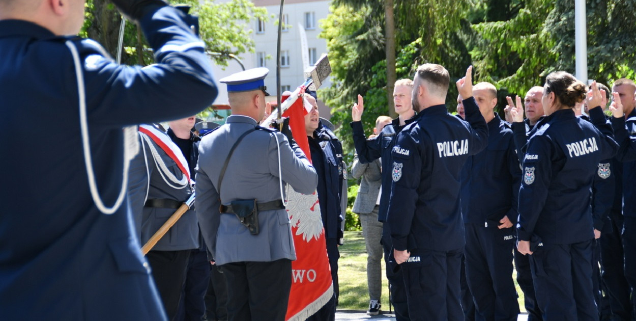 W Komendzie Powiatowej Policji w Kolnie służbę pełni obecnie 73 funkcjonariuszy (fot. KWP Białystok)