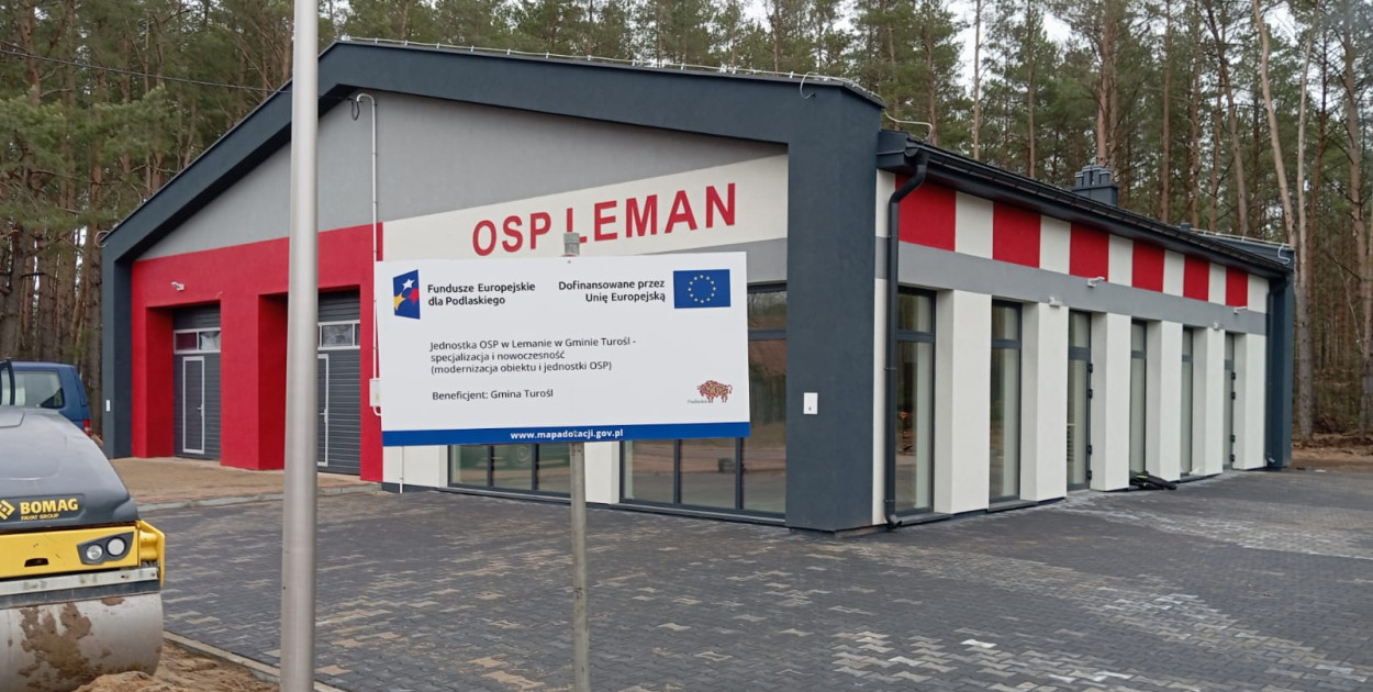 Inwestycja spełnia ważną rolę dla bezpieczeństwa mieszkańców Lemana i gminy Turośl 