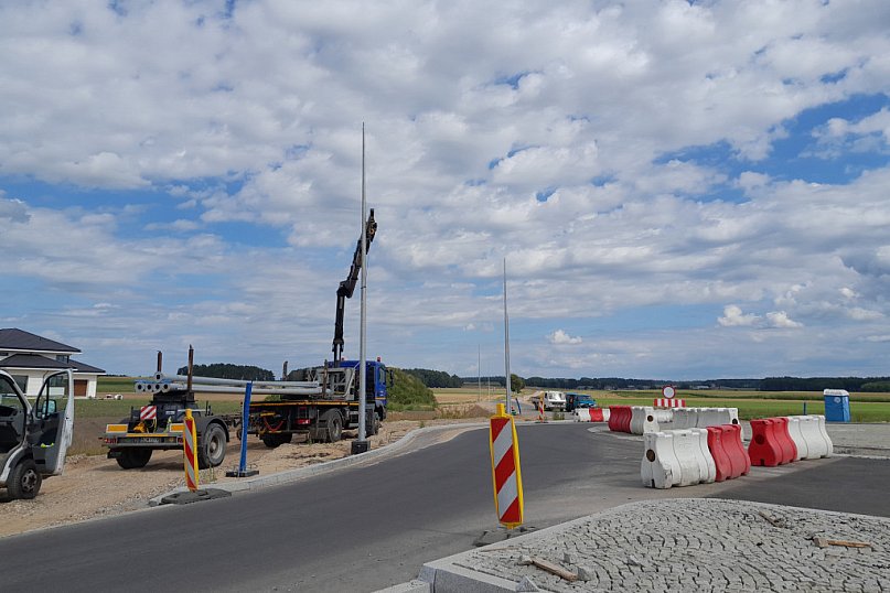 Asfalt na obwodnicy Kolna