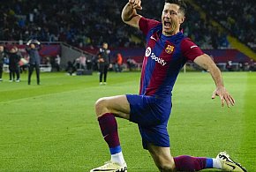 Liga hiszpańska - trzy gole Lewandowskiego dały Barcelonie zwycięstwo nad Valencią-34183