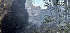 Pożar w gminie Turośl. Spaliło się 100 bel siana