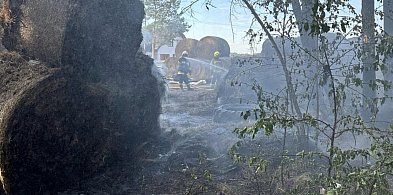 Pożar w gminie Turośl. Spaliło się około 100 bel siana-35479