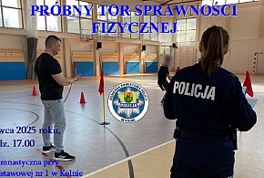 Policja zaprasza na próbny tor sprawności fizycznej w Kolnie-44491