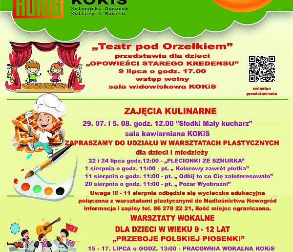 KOKiS: wakacje 2025 z kulturą (plakat)-45477