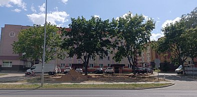 Ruszyła budowa altanki śmietnikowej w centrum miasta-45710