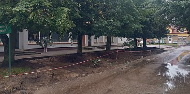 Prace budowlane przy pawilonie Spółdzielni Mieszkaniowej-45956