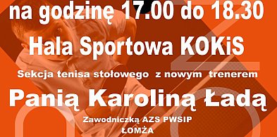 KOKiS ogłosił zapisy do sekcji tenisa stołowego-47151