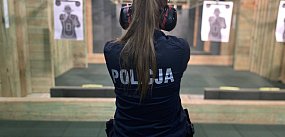 Kolneńscy policjanci na strzelnicy