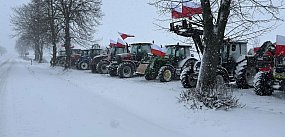 Czerwone: protest rolników przeciwko Mercosur