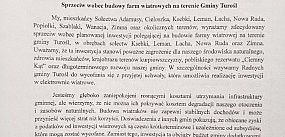 Mieszkańcy gminy Turośl mówią „stop”